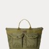 Bolsos de mensajero utilitarios de lona de nailon Ralph Lauren verdes para hombre