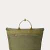 Bolsos de mensajero utilitarios de lona de nailon Ralph Lauren verdes para hombre