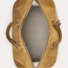 Bolsos de viaje Ralph Lauren Welington de ante de becerro para hombre en color caqui