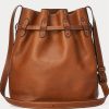 Bolsos tipo cubo Bellport grandes de cuero Ralph Lauren para mujer de Cuoio Bolsos tipo cubo Bellport grandes de cuero Ralph Lauren para mujer de Cuoio