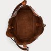 Bolsos tipo cubo Bellport grandes de cuero Ralph Lauren para mujer de Cuoio Bolsos tipo cubo Bellport grandes de cuero Ralph Lauren para mujer de Cuoio