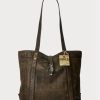 Bolsos tote de cuero Ralph Lauren para hombre en color marrón