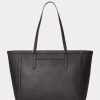 Bolsos tote grandes de piel Ralph Lauren Crosshatch Clare para mujer, color negro Bolsos tote grandes de piel Ralph Lauren Crosshatch Clare para mujer, color negro