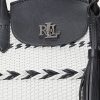 Bolsos tote Perri grandes de piel tejida con motivos geométricos de Ralph Lauren para mujer, en blanco y negro Bolsos tote Perri grandes de piel tejida con motivos geométricos de Ralph Lauren para mujer, en blanco y negro