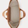 Bolsos tote Ralph Lauren Welington de ante de becerro para hombre en color caqui