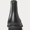 Botas Chelsea de cuero Ralph Lauren Bryson para hombre, color negro