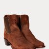 Botas Chelsea Plainview de ante marrón para mujer de Ralph Lauren