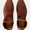 Botas Chelsea Plainview de ante marrón para mujer de Ralph Lauren
