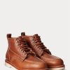 Botas con cordones de cuero Ralph Lauren para hombre, color marrón Botas con cordones de cuero Ralph Lauren para hombre, color marrón