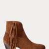 Botas de ante con flecos Lucille de Ralph Lauren para mujer en color marrón Botas de ante con flecos Lucille de Ralph Lauren para mujer en color marrón
