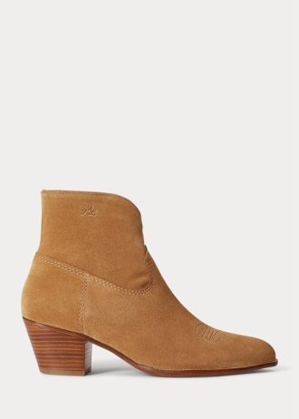 Botas de ante Ralph Lauren Lucille para mujer en color caqui