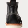 Botas de cuero con cordones Ralph Lauren para hombre, color negro Botas de cuero con cordones Ralph Lauren para hombre, color negro