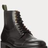Botas de cuero con puntera Ralph Lauren Bryson para hombre, color negro Botas de cuero con puntera Ralph Lauren Bryson para hombre, color negro
