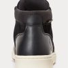 Botas impermeables de ante y cuero Ralph Lauren para hombre, color negro Botas impermeables de ante y cuero Ralph Lauren para hombre, color negro
