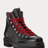Botas negras Ralph Lauren Fidel de piel de becerro bruñida para hombre Botas negras Ralph Lauren Fidel de piel de becerro bruñida para hombre