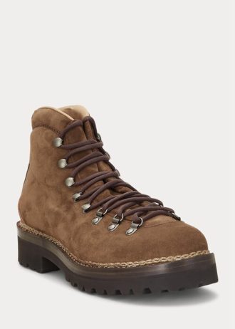 Botas Ralph Lauren Darrow de ante de becerro marrón para hombre