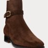 Botas Ralph Lauren Welington de ante de becerro en marrón oscuro para hombre Botas Ralph Lauren Welington de ante de becerro en marrón oscuro para hombre