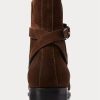 Botas Ralph Lauren Welington de ante de becerro en marrón oscuro para hombre Botas Ralph Lauren Welington de ante de becerro en marrón oscuro para hombre