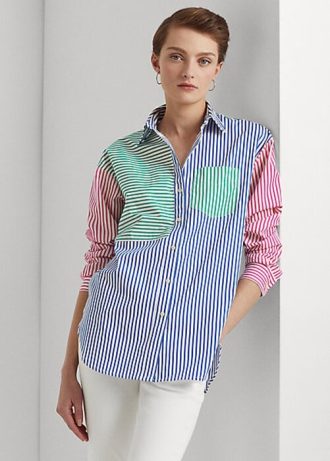 Camisas de algodón a rayas multicolor de Ralph Lauren para mujer