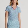 Camisas de jersey con estampado floral de Ralph Lauren para mujer en azul marino Camisas de jersey con estampado floral de Ralph Lauren para mujer en azul marino