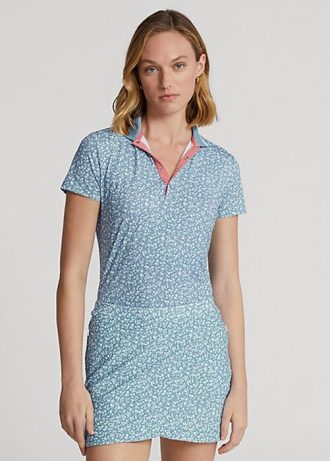 Camisas de jersey con estampado floral de Ralph Lauren para mujer en azul marino