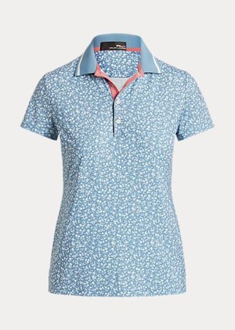 Camisas de jersey con estampado floral de Ralph Lauren para mujer en azul marino