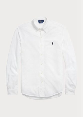 Camisas de malla ligera Ralph Lauren blancas para hombre