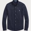 Camisas de malla ligera Ralph Lauren para hombre en color azul marino