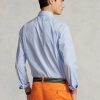 Camisas formales de alto rendimiento a rayas de corte personalizado de Ralph Lauren para hombre en azul