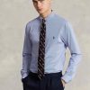 Camisas formales de popelina elástica a rayas de corte entallado de Ralph Lauren para hombre en azul Camisas formales de popelina elástica a rayas de corte entallado de Ralph Lauren para hombre en azul