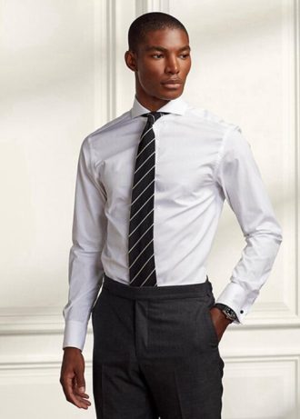 Camisas formales de popelina Ralph Lauren Keaton blancas para hombre Camisas formales de popelina Ralph Lauren Keaton blancas para hombre