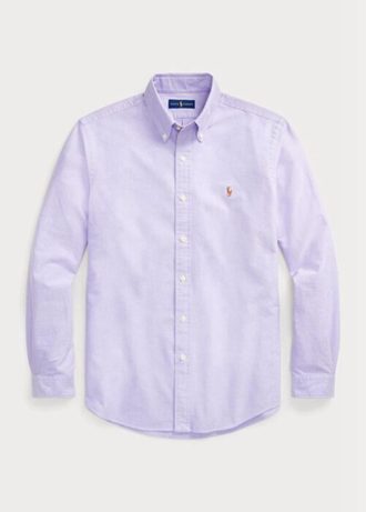 Camisas Oxford Ralph Lauren de corte entallado para hombre, color morado Camisas Oxford Ralph Lauren de corte entallado para hombre, color morado