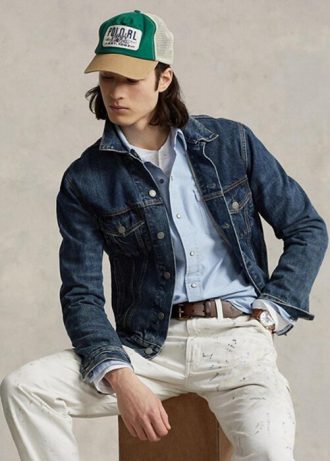Camisas vaqueras Oxford de corte clásico Ralph Lauren azules para hombre
