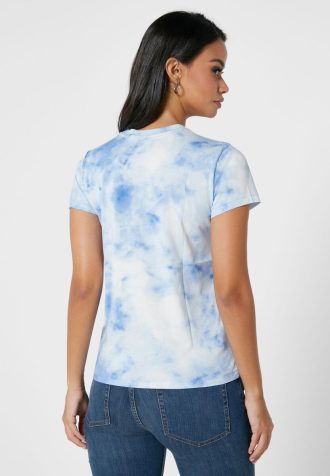 Camisetas azules con logotipo estampado de Ralph Lauren para mujer Camisetas azules con logotipo estampado de Ralph Lauren para mujer