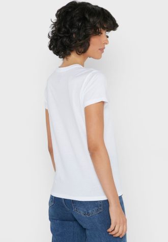 Camisetas blancas con cuello redondo y gráficos de Ralph Lauren para mujer Camisetas blancas con cuello redondo y gráficos de Ralph Lauren para mujer