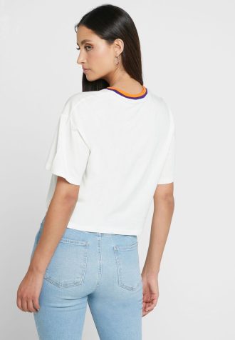Camisetas blancas con cuello redondo y gráficos de Ralph Lauren para mujer Camisetas blancas con cuello redondo y gráficos de Ralph Lauren para mujer