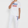 Camisetas blancas de cuello redondo con el logotipo de Ralph Lauren para hombre
