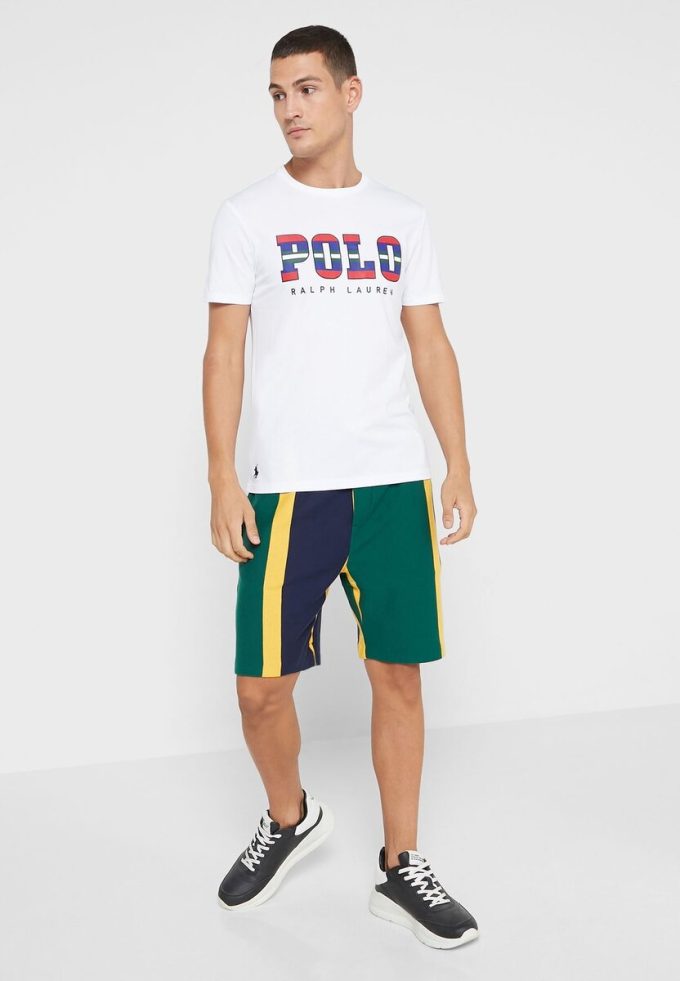 Camisetas blancas de cuello redondo con el logotipo de Ralph Lauren para hombre