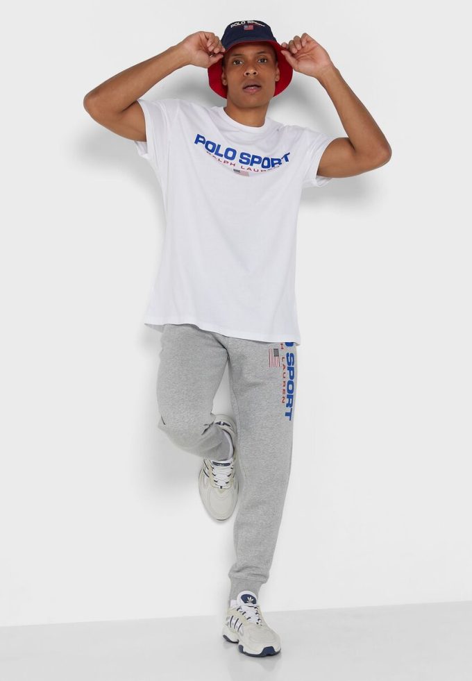 Camisetas blancas de cuello redondo con el logotipo de Ralph Lauren para hombre