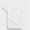 Camisetas blancas de jersey de algodón con el logotipo de Ralph Lauren para mujer