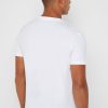 Camisetas de algodón Ralph Lauren blancas de corte entallado para hombre Camisetas de algodón Ralph Lauren blancas de corte entallado para hombre