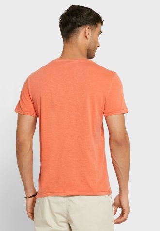Camisetas de cuello redondo con el logotipo de Ralph Lauren para hombre en color naranja