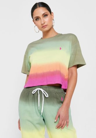 Camisetas gráficas multicolores de cuello redondo de Ralph Lauren para mujer