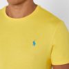 Camisetas Ralph Lauren amarillas de cuello redondo con logo en el pecho para hombre Camisetas Ralph Lauren amarillas de cuello redondo con logo en el pecho para hombre