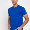Camisetas Ralph Lauren Essential de cuello redondo para hombre en azul Camisetas Ralph Lauren Essential de cuello redondo para hombre en azul