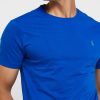 Camisetas Ralph Lauren Essential de cuello redondo para hombre en azul Camisetas Ralph Lauren Essential de cuello redondo para hombre en azul