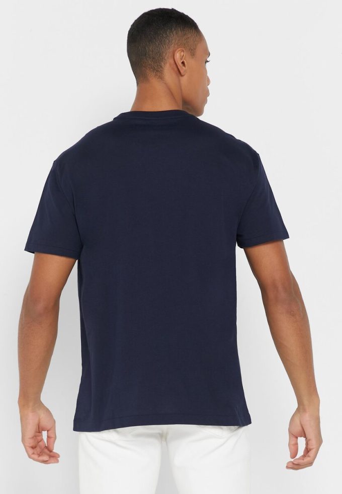 Camisetas Ralph Lauren Essential de cuello redondo para hombre en azul marino Camisetas Ralph Lauren Essential de cuello redondo para hombre en azul marino