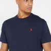 Camisetas Ralph Lauren Essential de cuello redondo para hombre en azul marino Camisetas Ralph Lauren Essential de cuello redondo para hombre en azul marino