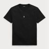 Camisetas Ralph Lauren negras de cuello redondo y corte entallado para hombre Camisetas Ralph Lauren negras de cuello redondo y corte entallado para hombre