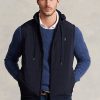 Chaleco con capucha híbrido Ralph Lauren para hombre en azul marino Chaleco con capucha híbrido Ralph Lauren para hombre en azul marino